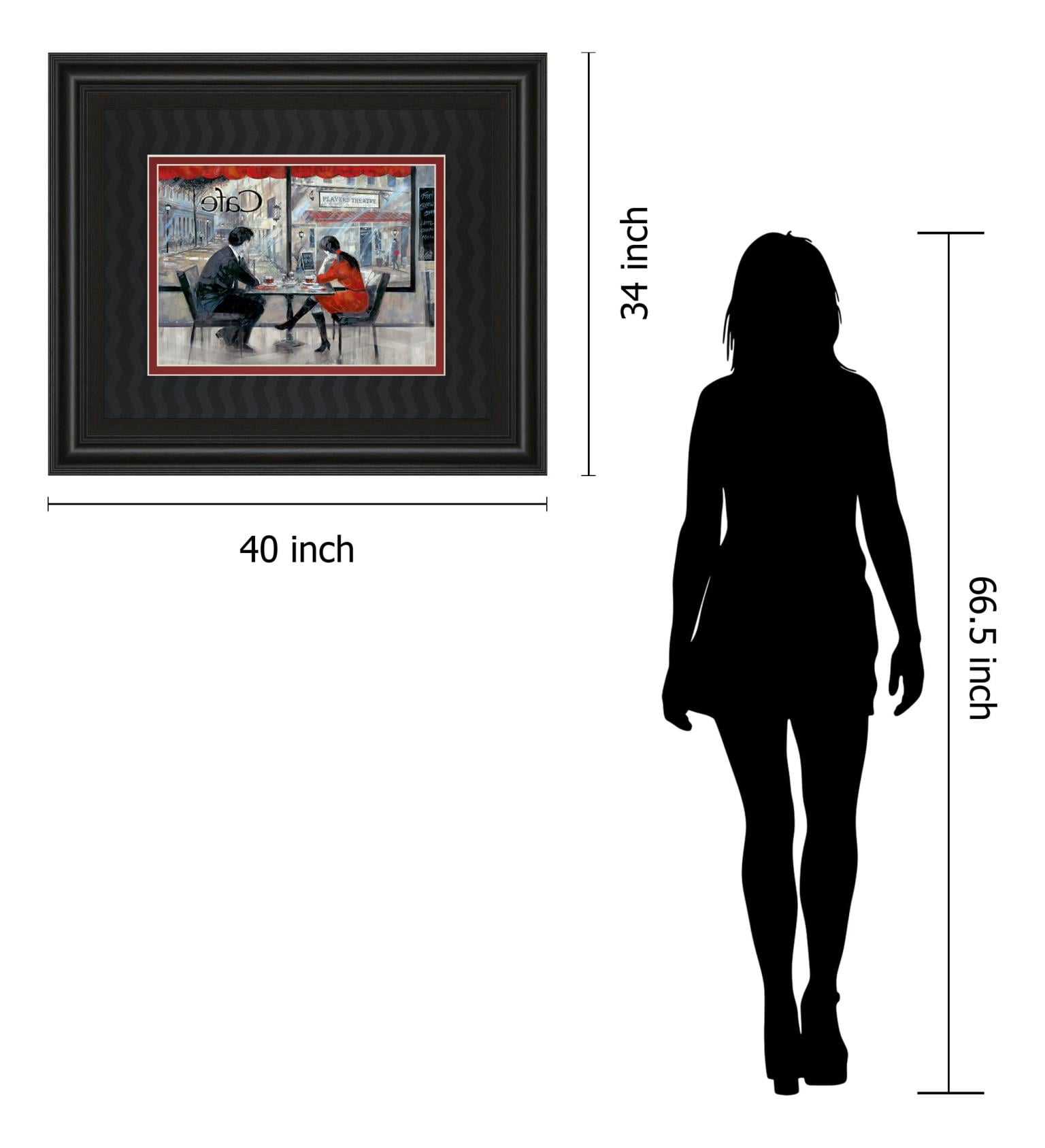 Classy Living Oil Painting 34X40 Framed Print