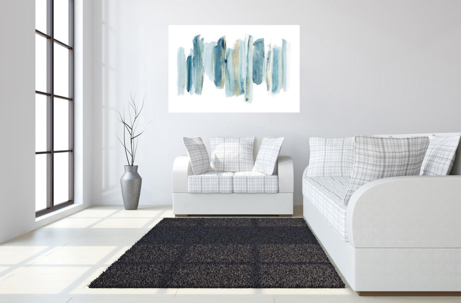 Classy Living Oil Painting Tempered Glass