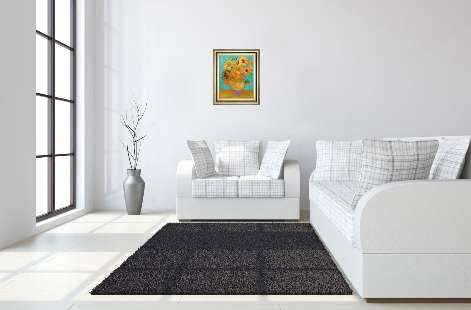 Classy Living Oil Painting 22X26 Framed Print