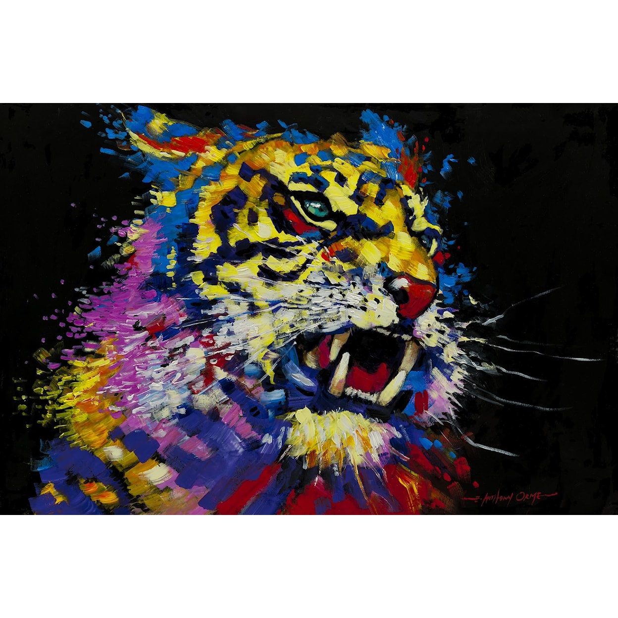 Classy Art Classy Art NEON TIGER CANVAS |