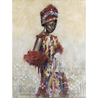 AFRICAN LADY 45X60 CANVAS |