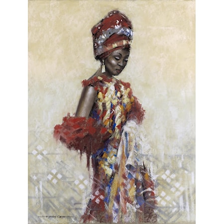 AFRICAN LADY 45X60 CANVAS |