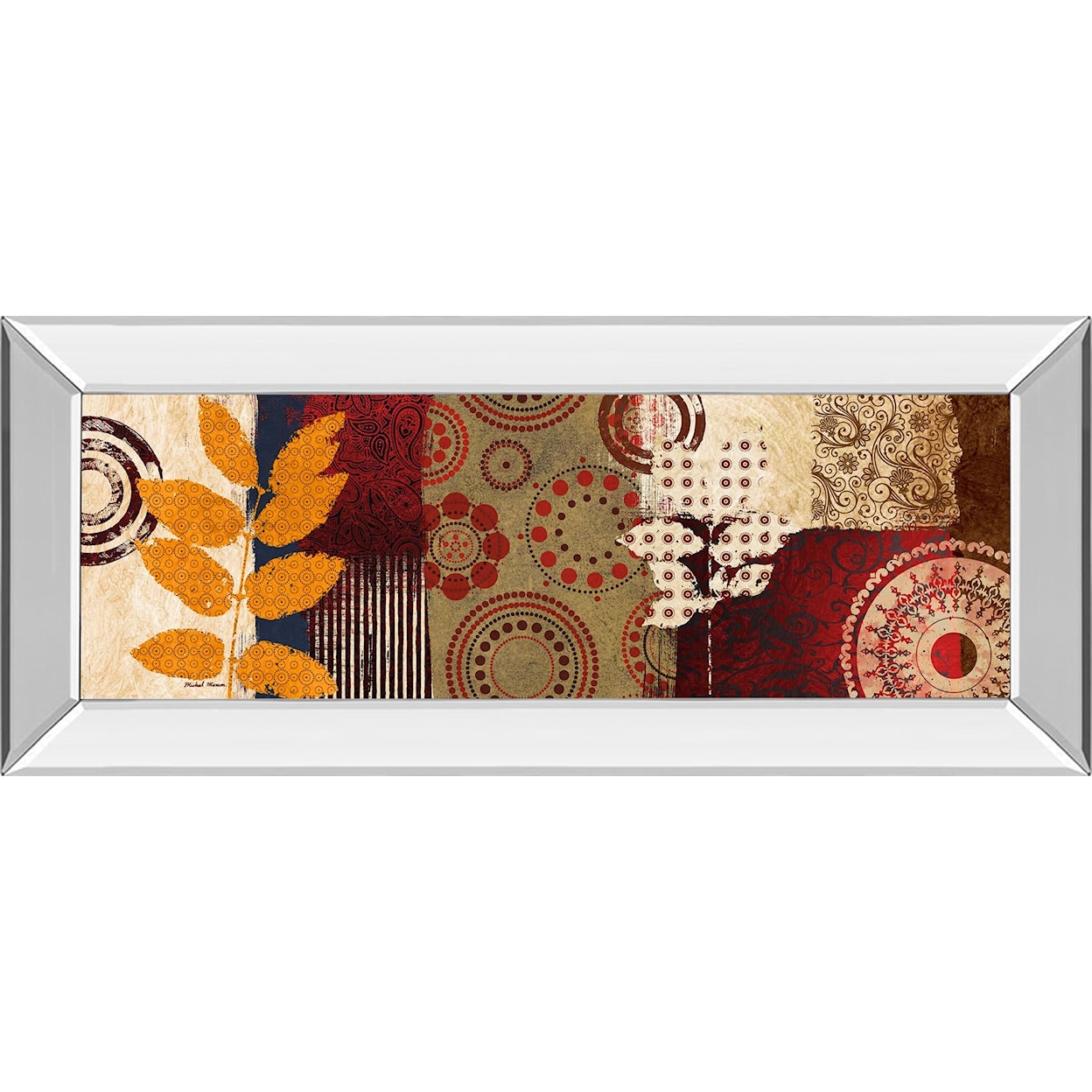 Classy Art Classy Art Mirrored Frame Art 18x42