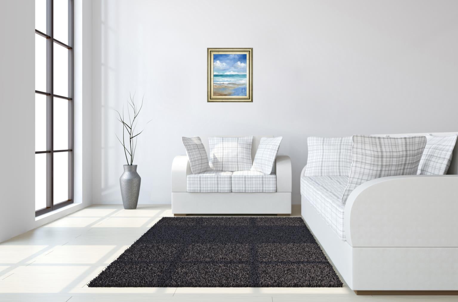 Classy Living Oil Painting 22X26 Framed Print