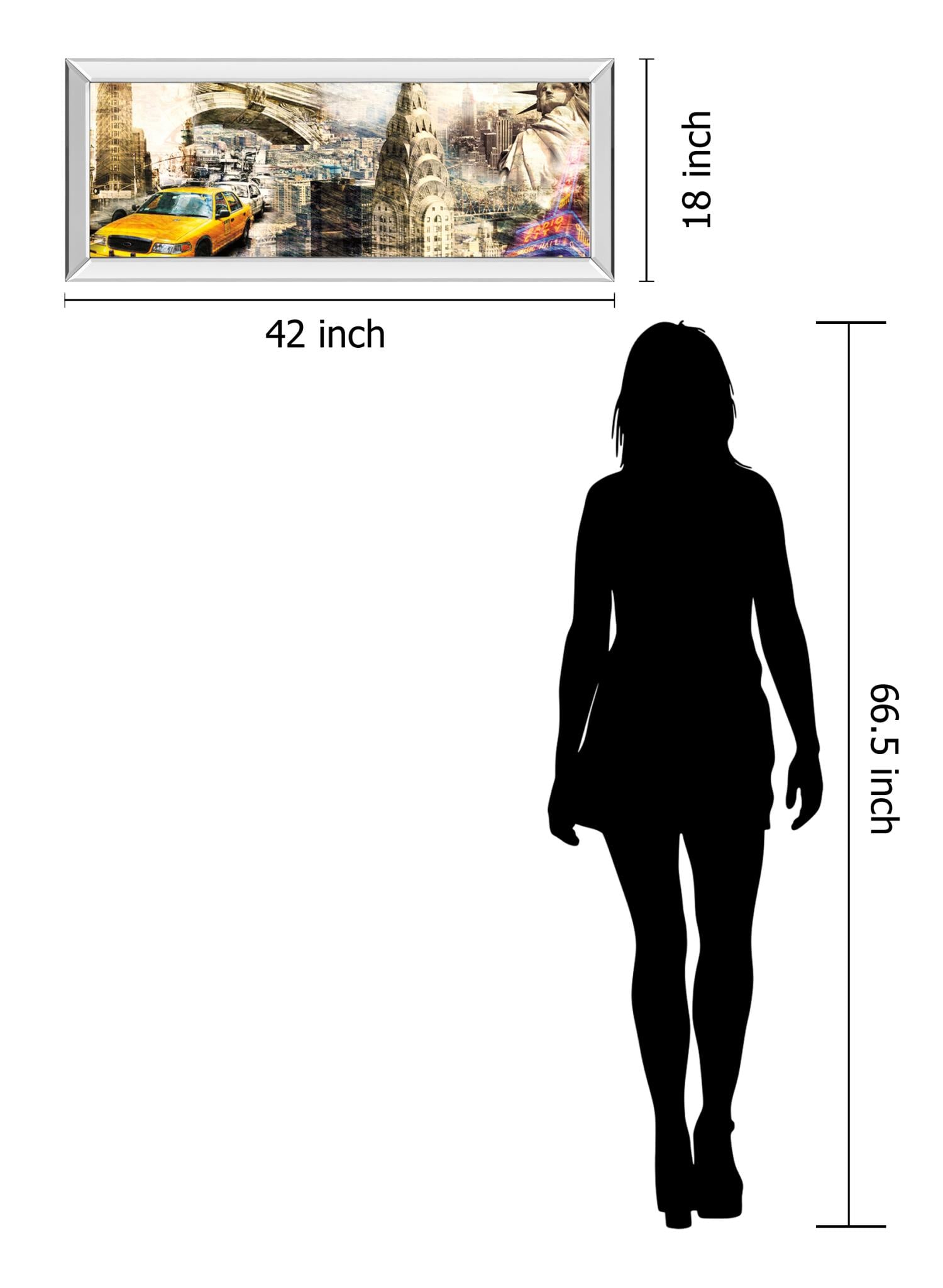 18X42 Mirror Frame Print