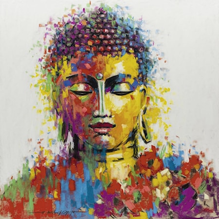 BUDDHA 35X35 CANVAS |