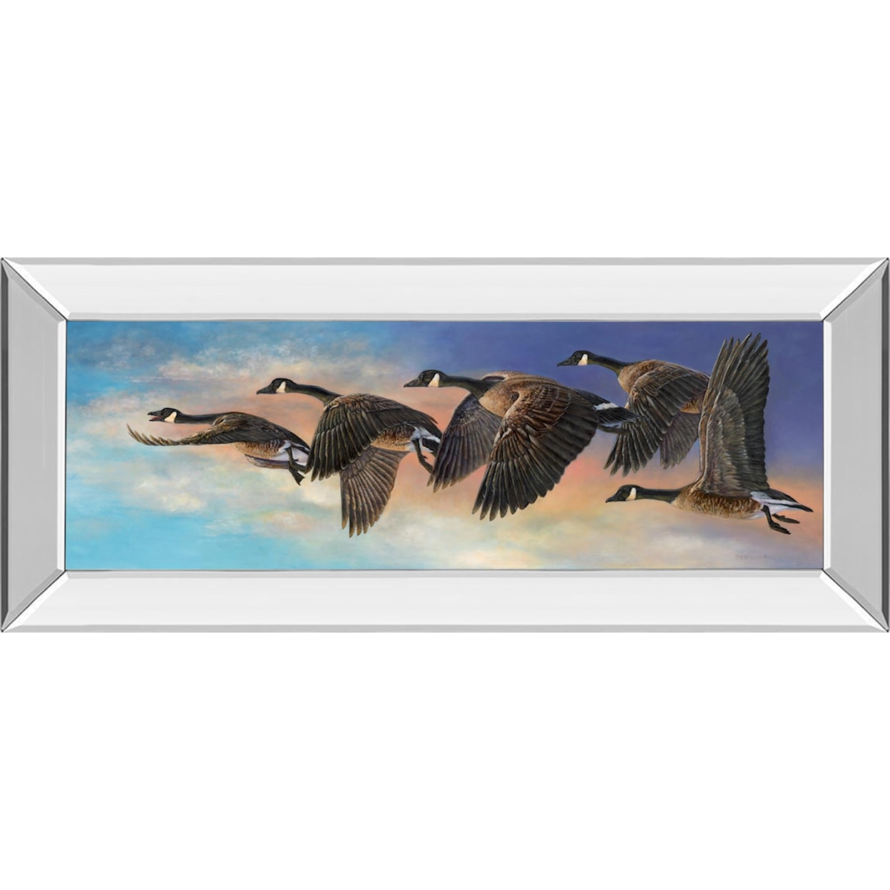 Classy Art Classy Art Mirrored Frame Art 18x42