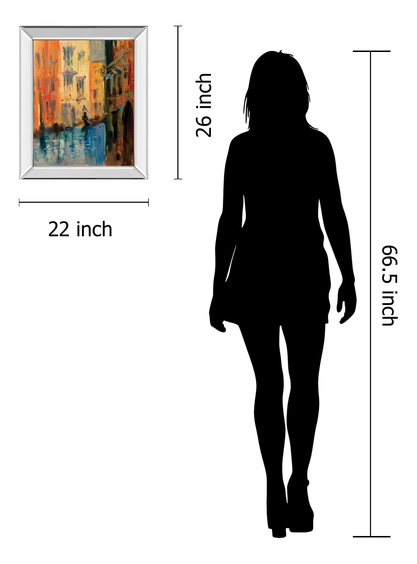 Classy Living Oil Painting 22X26 Mirror Frame Print
