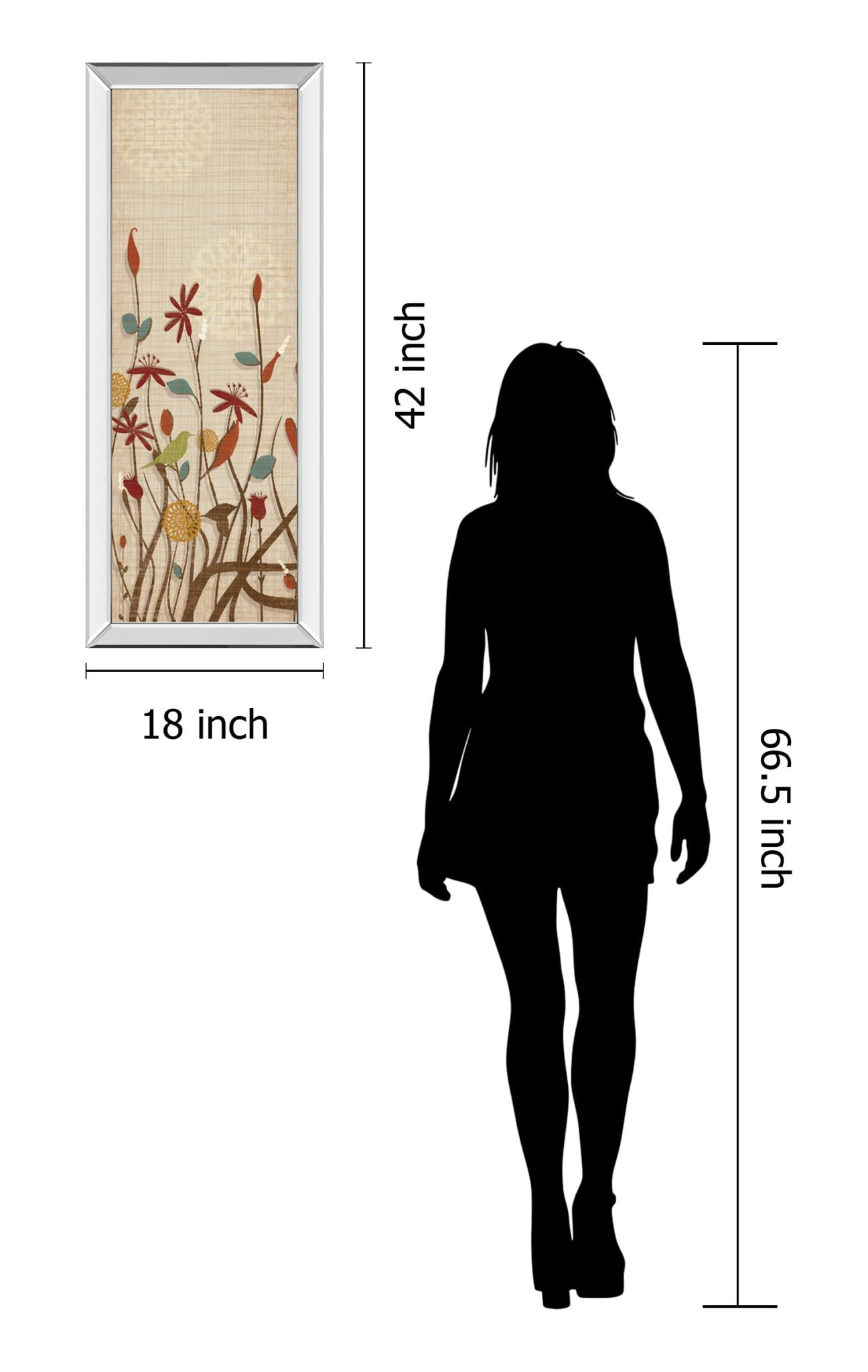 18X42 Mirror Frame Print