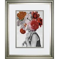 ART/34 X 40 FLOWER LADY WALL ART | .