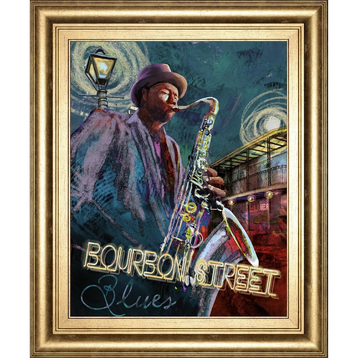 Classy Art Classy Art JAZZ STREET 22X26 WALL ART |