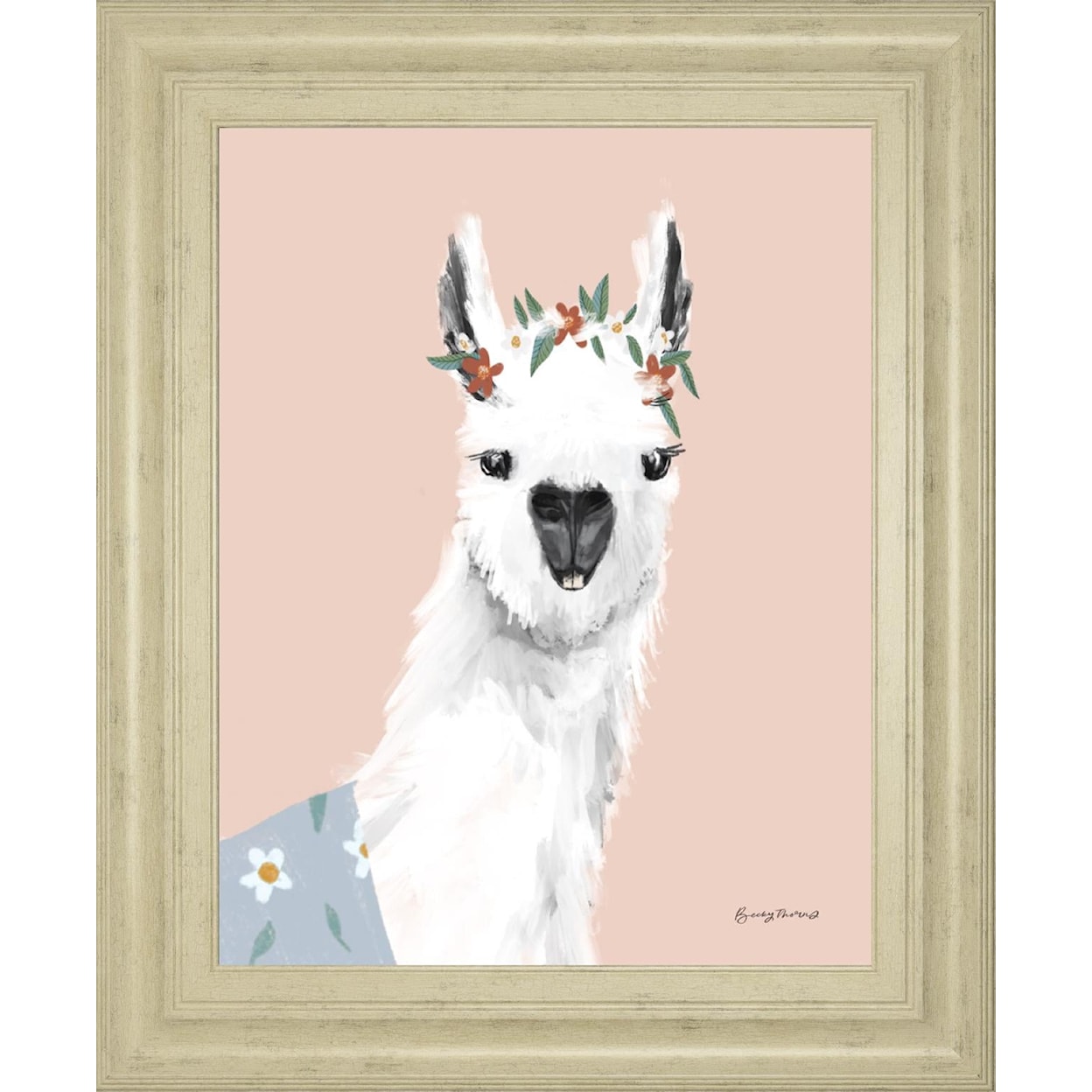 Classy Art Classy Art 22X26 WHITE LLAMA |