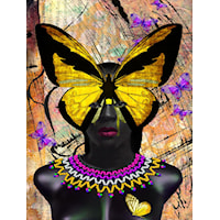 BUTTERFLY LADY 45X60 CANVAS | .