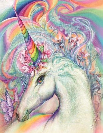 PSYCHEDELIC UNICORN 45X60 | CANVAS