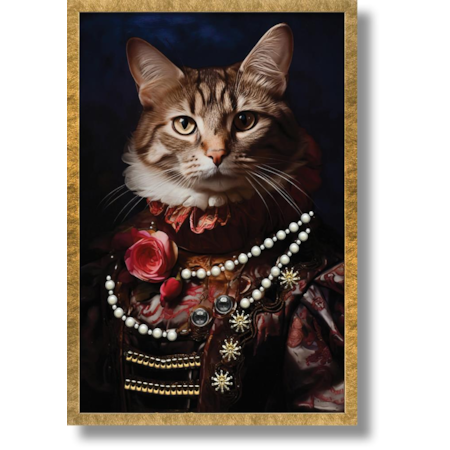 REGAL CAT #2 17X25 ART |