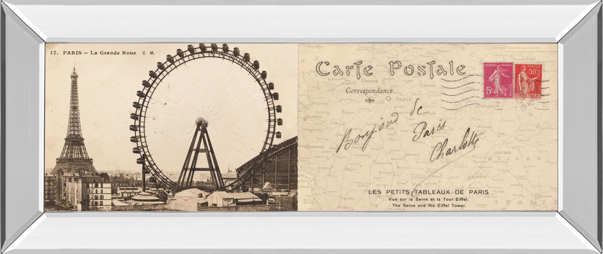 18X42 Mirror Frame Print