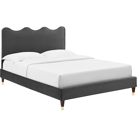 Current Velvet Queen Platform Bed