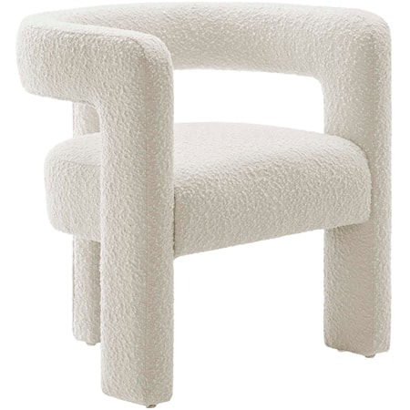 Kayla Boucle Upholstered Armchair