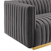 Modway Conjure Velvet 6-Piece U-Shaped Sectional