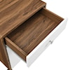 Modway Transmit Transmit Wood Desk and File Cabinet Set