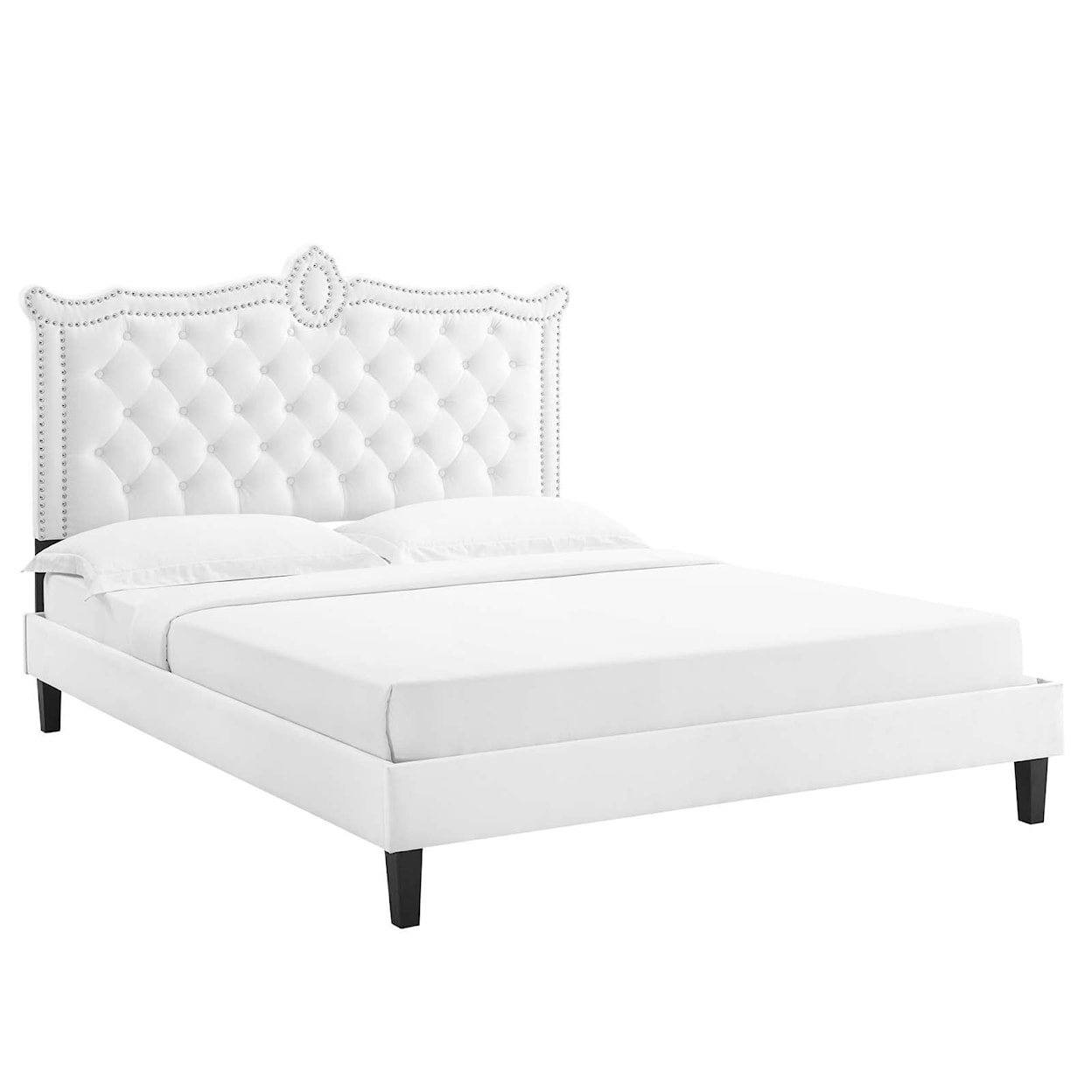 Modway Clara Clara Velvet Queen Platform Bed