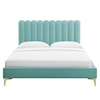 Modway Reagan Reagan King Velvet Platform Bed