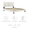 Modway Sofia Sofia Channel Velvet Full Platform Bed