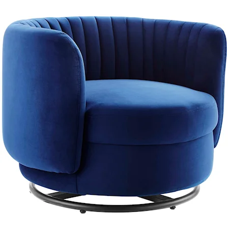 Embrace Velvet Swivel Chair