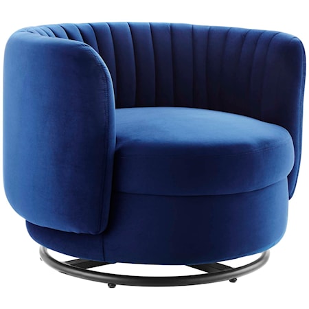 Embrace Velvet Swivel Chair