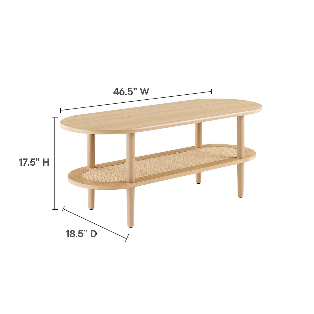 Modway Torus Torus Oval Coffee Table