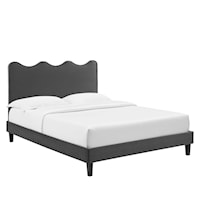 Current Performance Velvet Twin Platform Bed