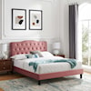 Modway Amber Amber Velvet Twin Platform Bed