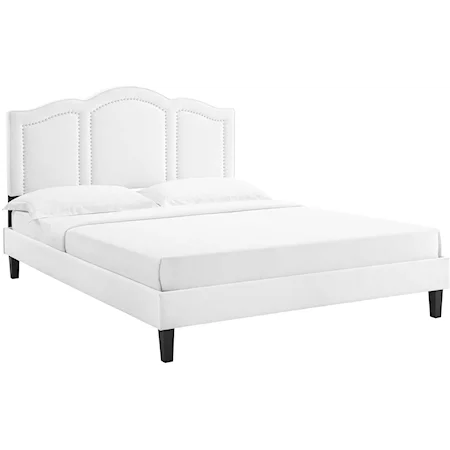 Emerson Velvet Twin Platform Bed