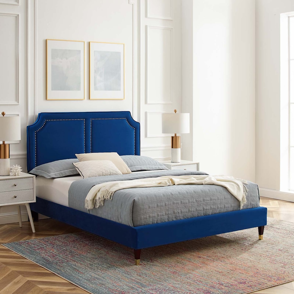 Modway Novi Novi Velvet Queen Bed