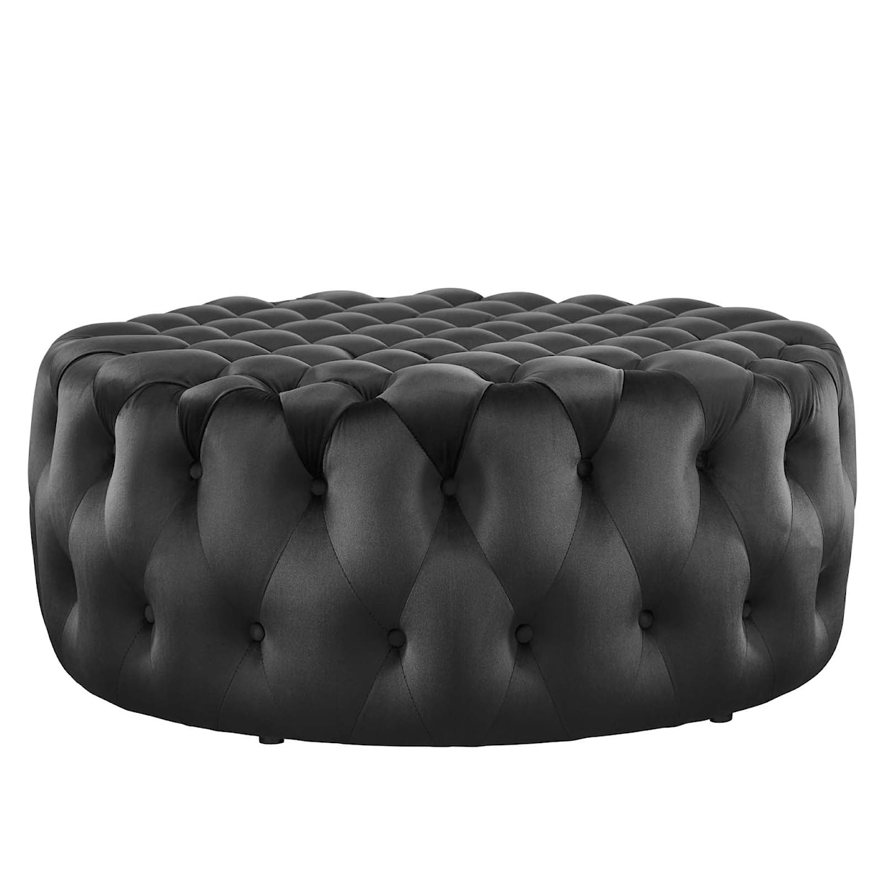 Modway Amour Amour Button Large Round Velvet Ottoman