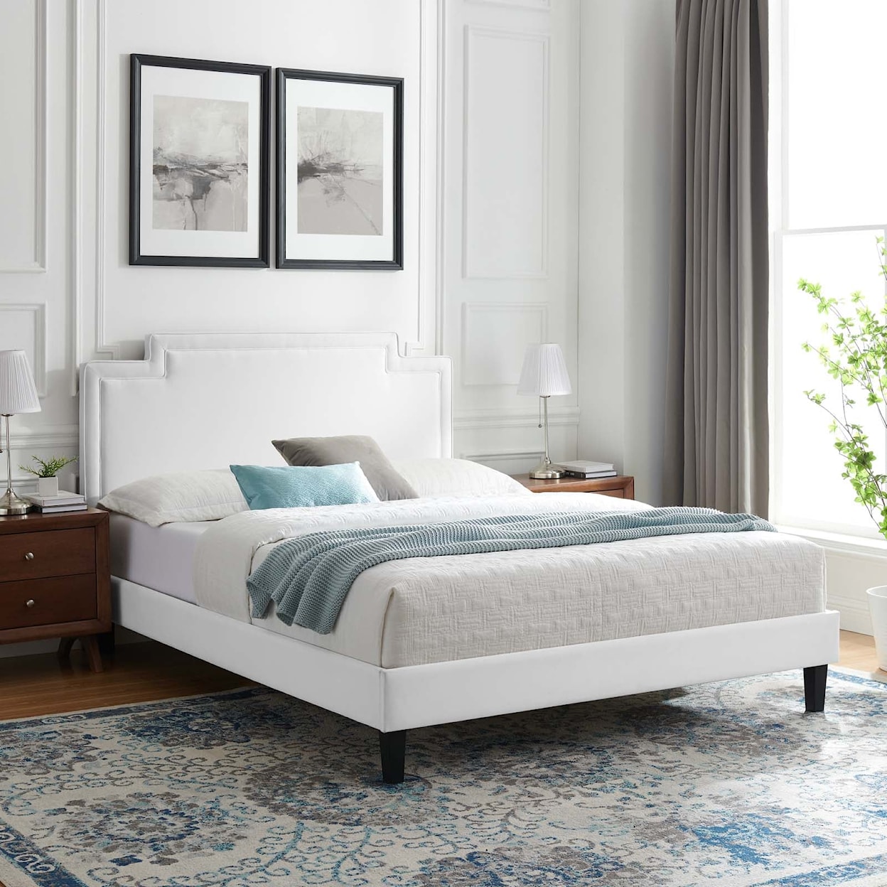 Modway Liva Liva Velvet King Bed