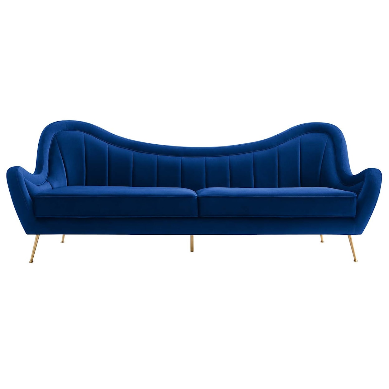 Modway Cheshire Cheshire Channel Velvet Sofa