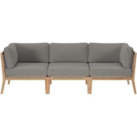 Outdoor Patio 3-Piece Sectional Sofa