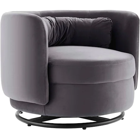 Relish Velvet Swivel Chair
