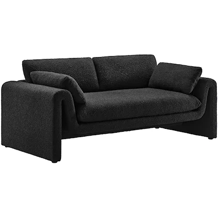 Waverly Boucle Fabric Sofa