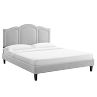 Emerson Performance Velvet Twin Platform Bed