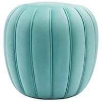 Celebrate Channel Tufted Performance Velvet Ottoman