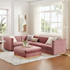 Modway Sanguine 5-Piece Left-Facing Modular Sectional Sofa