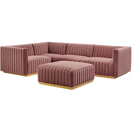 Velvet 5-Piece Sectional