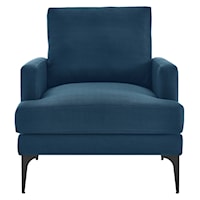 Contemporary Evermore Upholstered Fabric Armchair