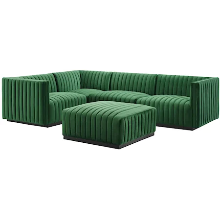 Velvet 5-Piece Sectional