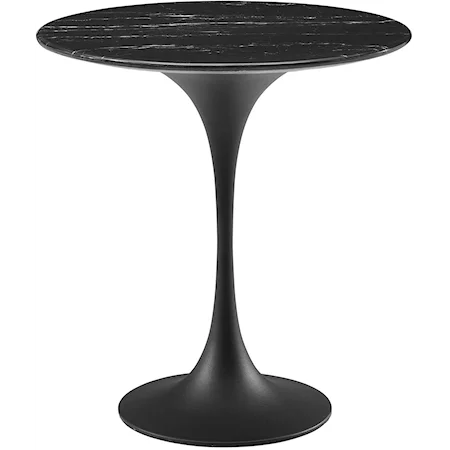 Lippa 20" Round Artificial Marble Side Table