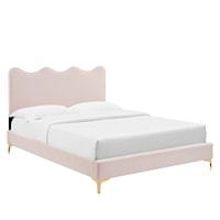 Current Performance Velvet King Platform Bed