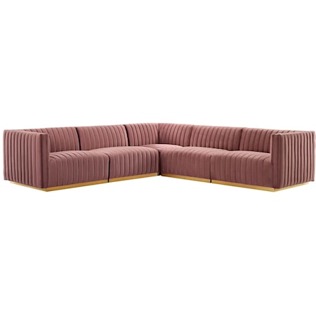 Velvet 5-Piece Sectional