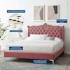 Modway Clara Clara Velvet Queen Platform Bed